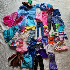 Huge Bundle of Barbie & Ken Doll Clothes Modern and Vintage